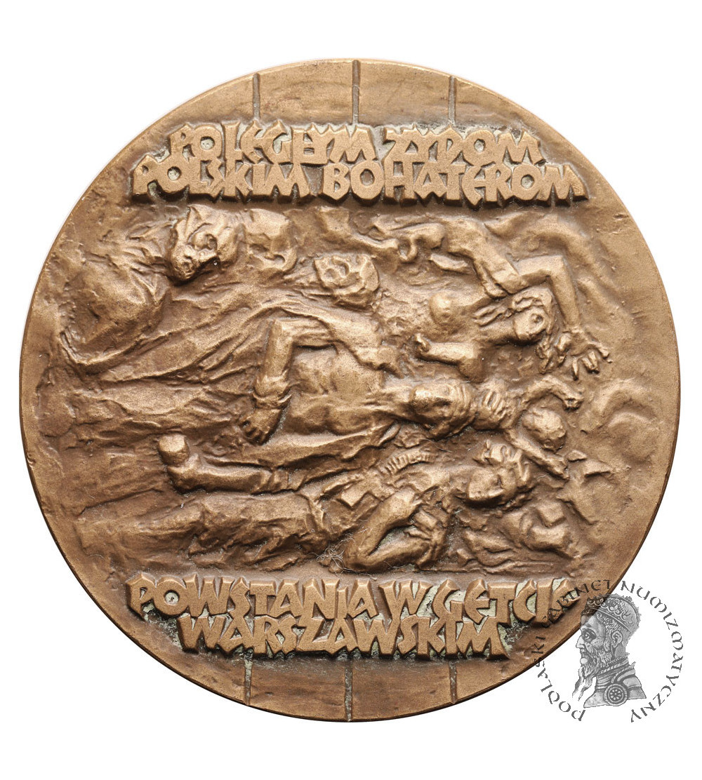 Poland, PRL (1952-1989), Warsaw. Medal 1983, Warsaw Ghetto Uprising