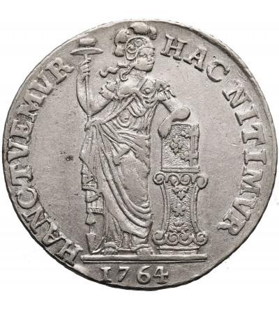 Netherlands, Province West Friesland (1581-1795). Gulden 1764, mint mark Haringbuis