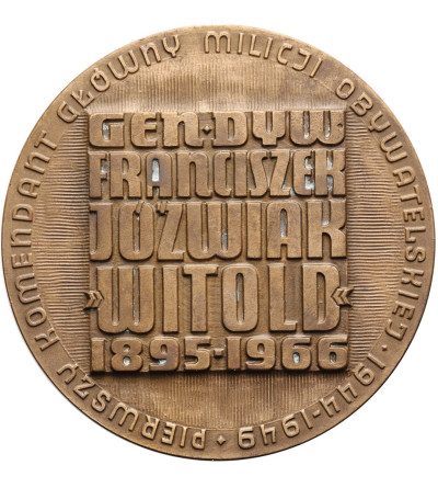 Poland, PRL (1952–1989). Medal 1974, Major General Franciszek Jóźwiak Witold