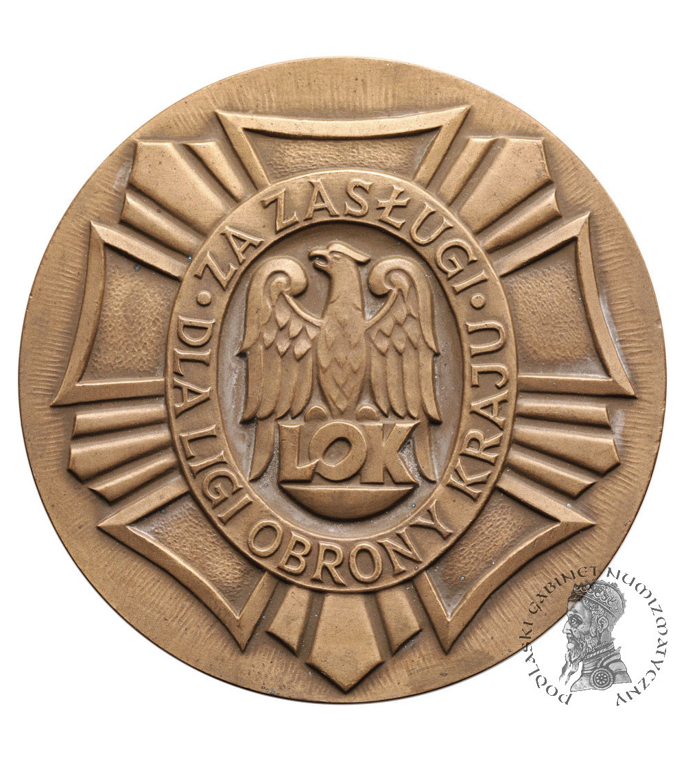 Poland, PRL (1952–1989). Medal 1976, For Merits to the Homeland Defense League
