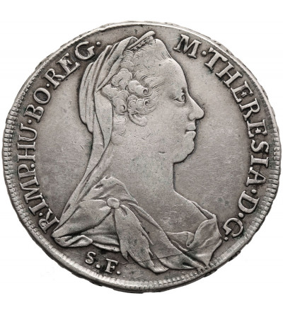 Austria (Holy Roman Empire), Maria Theresia 1740-1780. Talar (Reichstaler) 1780 SF, Günzburg Mint, old issue ca. 1789-1792