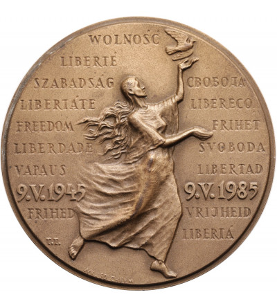 Polska, PRL (1952–1989). Medal 1985, 40. Rocznica Zwycięstwa nad Faszyzmem