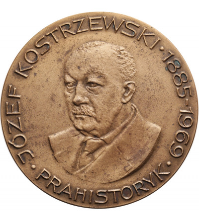 Poland, PRL (1952–1989), Poznań. Medal 1969, Józef Kostrzewski 1885-1969, Prehistorian