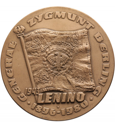 Polska, PRL (1952–1989). Medal 1980, Generał Zygmunt Berling 1896-1980, Lenino 1943