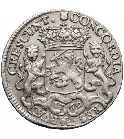 Netherlands, Province Utrecht (1581-1795). 1/2 Dukaton (1/2 Zilveren Rijder) 1769