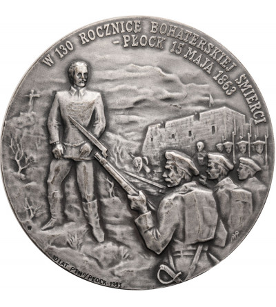 Polska, Płock. Medal 1993, Generał Zygmunt Padlewski, Naczelnik Wojskowy Województwa Płockiego
