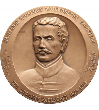 Polska, Płock. Medal 1993, Generał Zygmunt Padlewski, Naczelnik Wojskowy Województwa Płockiego