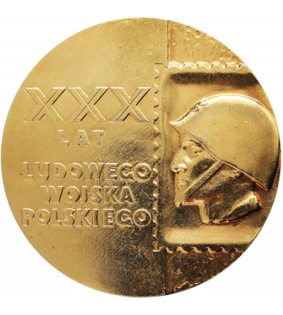 Poland, PRL (1952-1989). Medal 1973, XXX Years of the People's Army of Poland, International Philatelic Exhibition