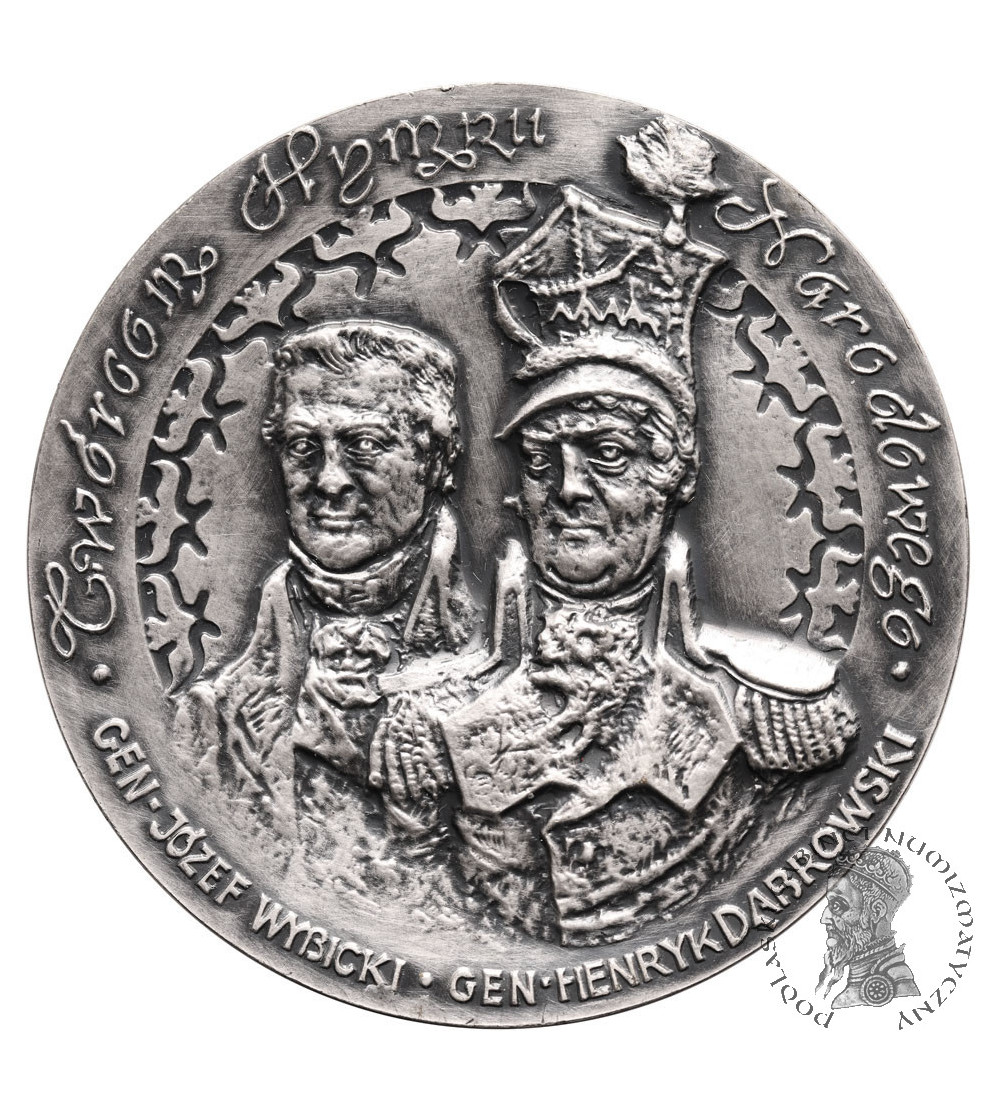 Polska, PRL (1952–1989). Medal 1987, Twórcom Hymnu Narodowego, Generał Józef Wybicki, Generał Henryk Dąbrowski