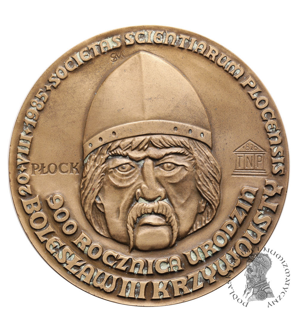 Poland, PRL (1952-1989), Plock. Medal 1985, 900th Anniversary of the Birth of Boleslaw III the Wrymouth