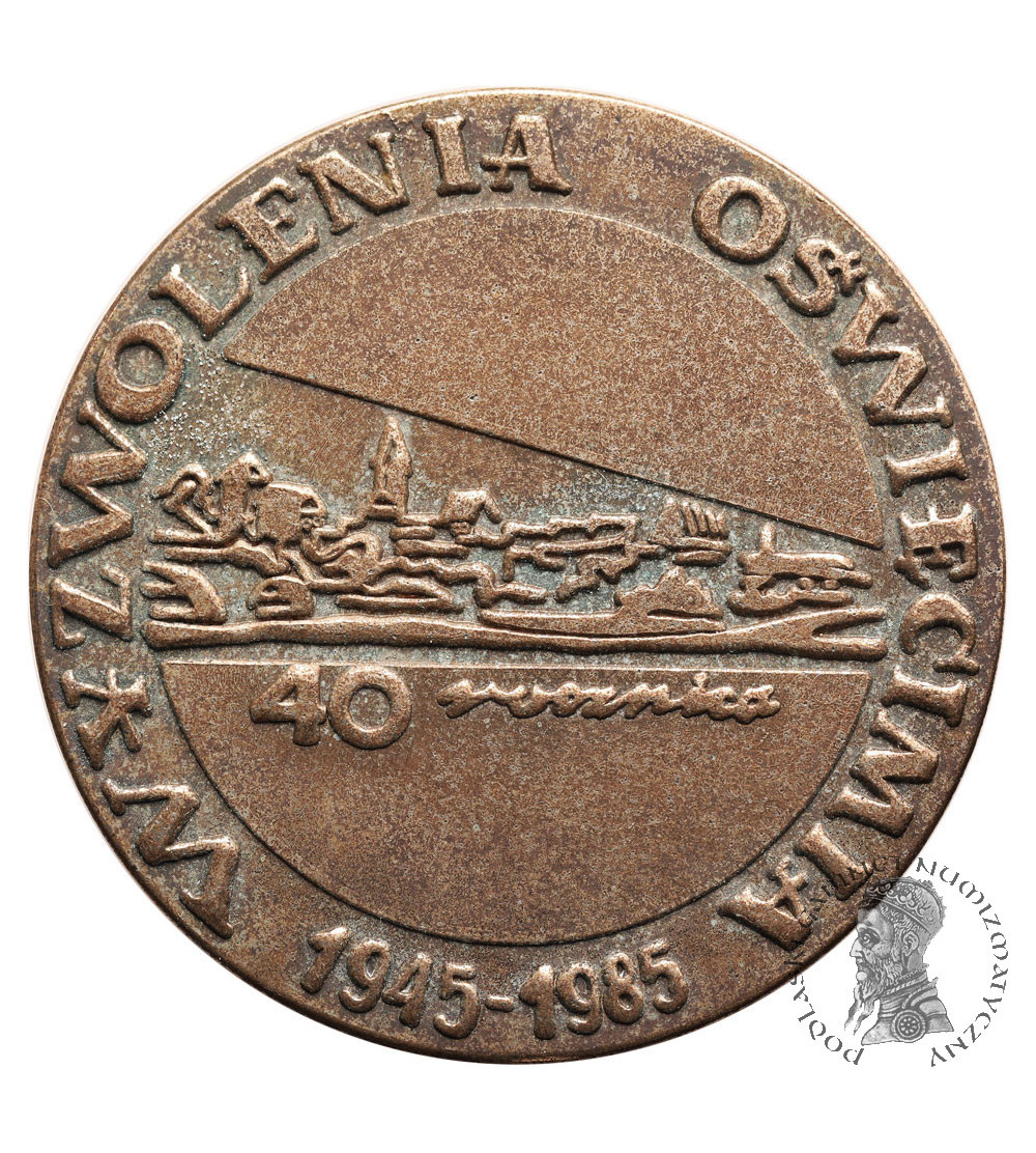 Poland, PRL (1952-1989), Auschwitz. Medal 1985, 40th Anniversary of the Liberation of Auschwitz