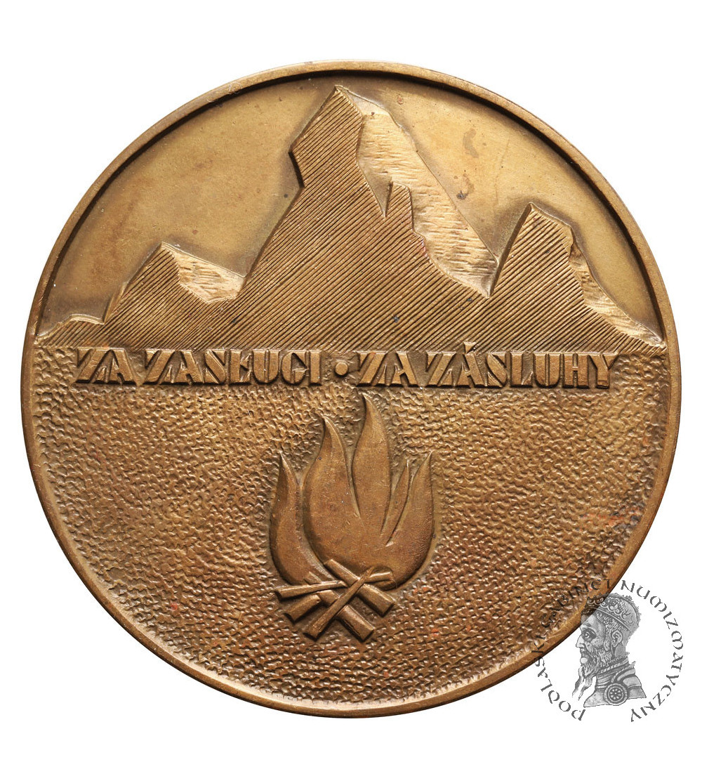 Poland, PRL (1952-1989), Gdynia. Medal 1973, For Merit - Cultural Society of Czechs and Slovaks in Poland