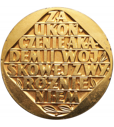 Poland, PRL (1952-1989). Medal 1964, For Graduation from Military Academy with Distinction