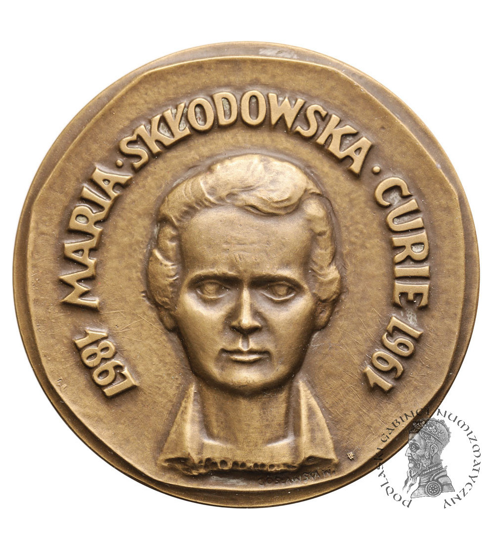 Polska, PRL (1952–1989). Medal 1967, W Stulecie Urodzin Marii Skłodowskiej Curie