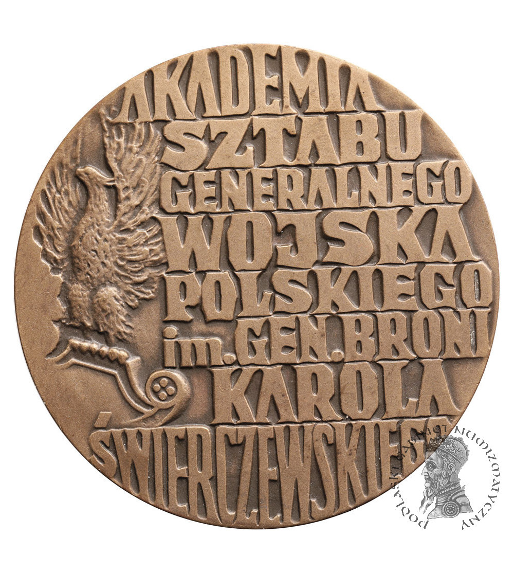 Polska, PRL (1952–1989). Medal 1972, Akademia Sztabu Generalnego im. gen. Karola Świerczewskiego