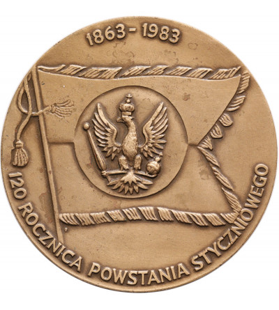 Polska, PRL (1952–1989). Medal 1985, Władysław Kononowicz, 120. Rocznica Powstania Styczniowego