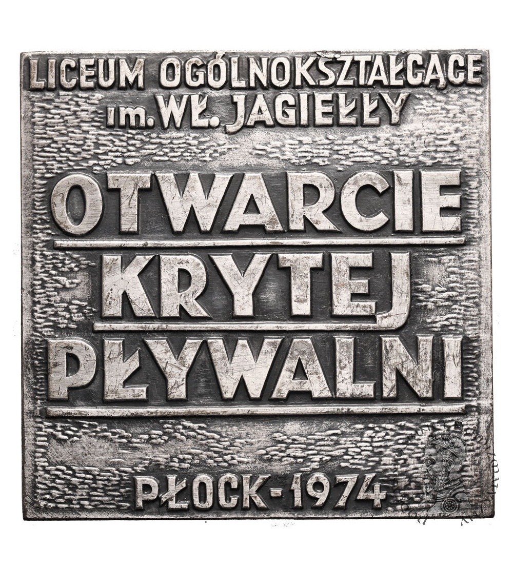 Poland, PRL (1952-1989), Plock. Medal 1974, Opening of the Indoor Swimming Pool in Plock