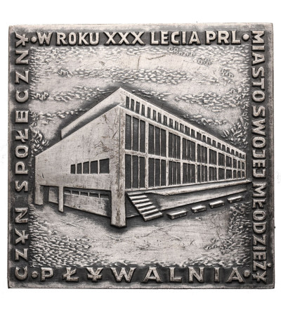 Poland, PRL (1952-1989), Plock. Medal 1974, Opening of the Indoor Swimming Pool in Plock