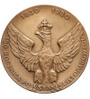 Poland, People's Republic of Poland (1952-1989). Medal 1980, Piotr Wysocki, 150th Anniversary of the November Uprising,