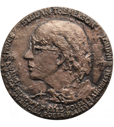 Poland, PRL (1952-1989), Plock. Medal 1988, Stefan Themerson 1910 - 1988