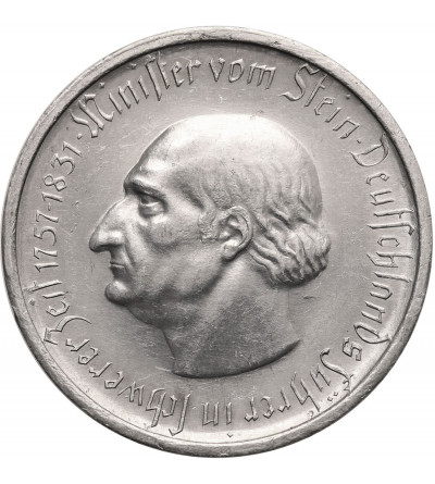 Niemcy, Westfalia. Notgeld, 50 milionów marek 1923, Minister von Stein - aluminium