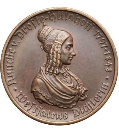 Niemcy, Westfalia. Notgeld, 500 marek 1923, Annette von Droste-Hülshoff - brąz