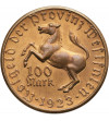 Germany, Westfalen / Westphalia. Notgeld, 100 Mark 1923, Annette von Droste-Hülshoff - Bronze