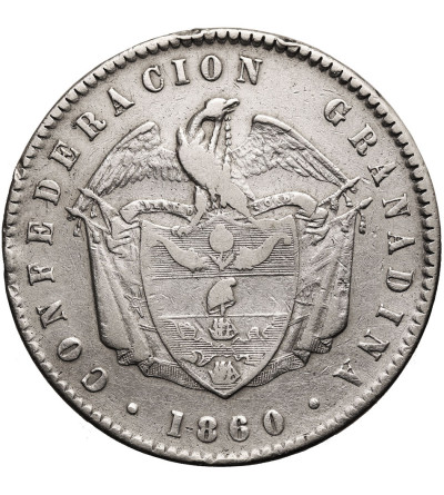 Colombia, Bogota. 1 Peso 1860
