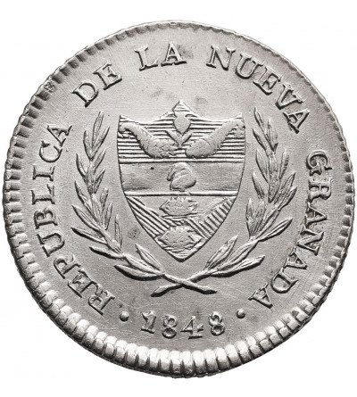 Colombia, Republic of Nueva Granada. 2 Reales 1848, Bogota