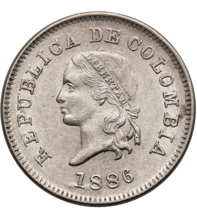 Kolumbia. 5 Centavos 1886 (W)