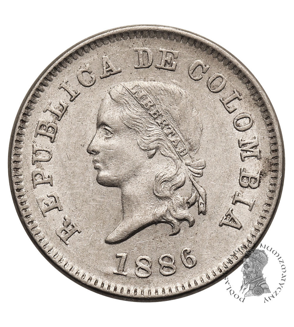 Colombia. 5 Centavos 1886 (W)