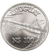 Uruguay. 100 Nuevos Pesos 1981, Hydroelectric dam