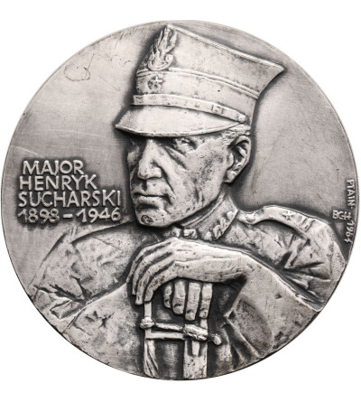 Polska, PRL (1952–1989). Medal 1984, Major Henryk Sucharski 1898-1946, Westerplatte 1-7.09.1939