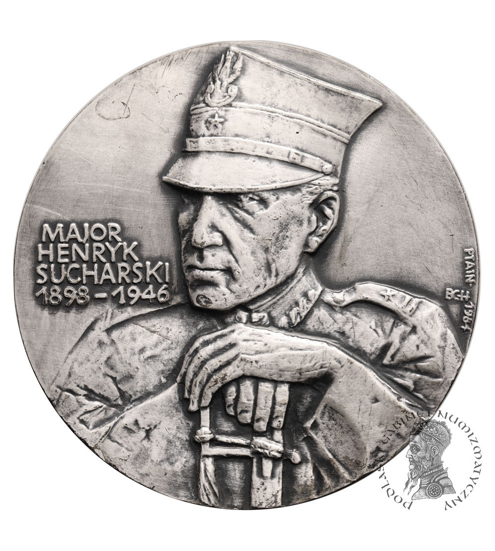Poland, PRL (1952-1989). Medal 1984, Major Henryk Sucharski 1898-1946, Westerplatte 1-7.09.1939