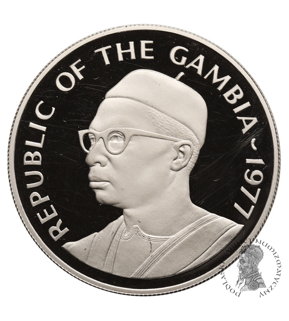 Gambia. 40 Dalasis 1977, Ochrona Środowiska, Mrównik - Proof