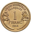 French West Africa. 1 Franc 1944