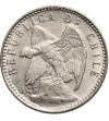 Chile, Republika. 5 Centavos 1916, Kondor