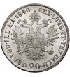 Austria (Święte Cesarstwo Rzymskie). 20 krajcarów 1840 A, Wiedeń, Ferdynand I