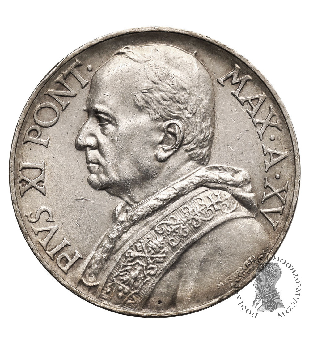 Vatican City. 10 Lire 1936, AN XV, Pius XI 1922-1939