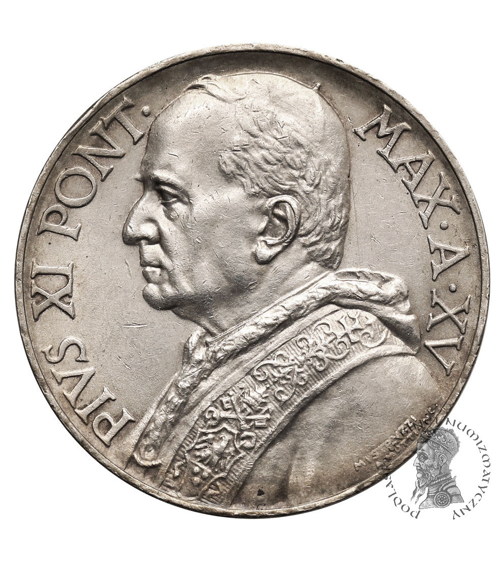 Watykan. 10 Lire 1936, AN XV, Pius XI 1922-1939
