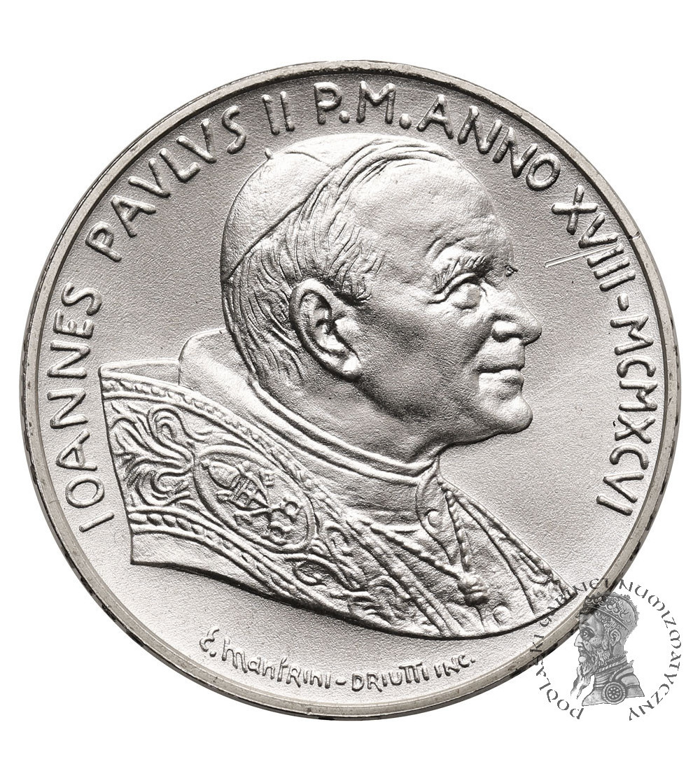 Vatican City 500 Lire 1996, AN XVIII, Rome, John Paul II 1978-2005, 50th Anniversary Ordination