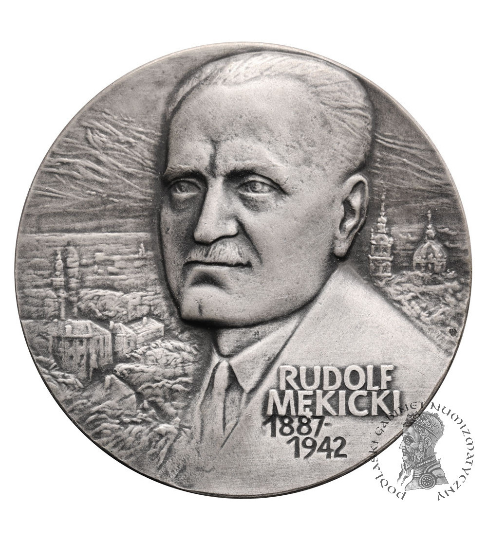 Polska, PRL (1952–1989), Łódź. Medal 1988, 100. Rocznica Urodzin Rudolfa Mękickiego 1887-1942