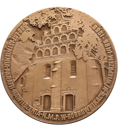Poland, PRL (1952-1989), Bobrowniki. Medal 1988, 500 Years of the Parish of the Visitation of the N.M.P. in Bobrowniki