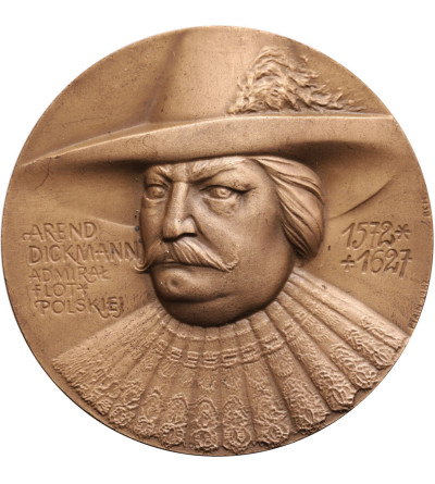 Polska, PRL (1952–1989). Medal 1987. Bitwa pod Oliwą 28.11.1627, Arend Dickmann 1572-1627, Admirał Floty Polskiej