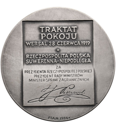 Polska, PRL (1952–1989). Medal 1986. Ignacy Jan Paderewski 1860-1941