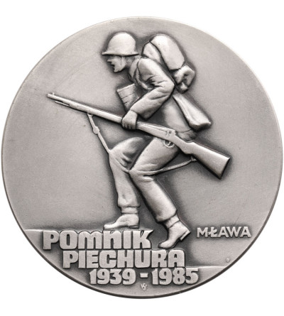 Poland, PRL (1952-1989), Mlawa. Medal 1985, Infantryman's  monument