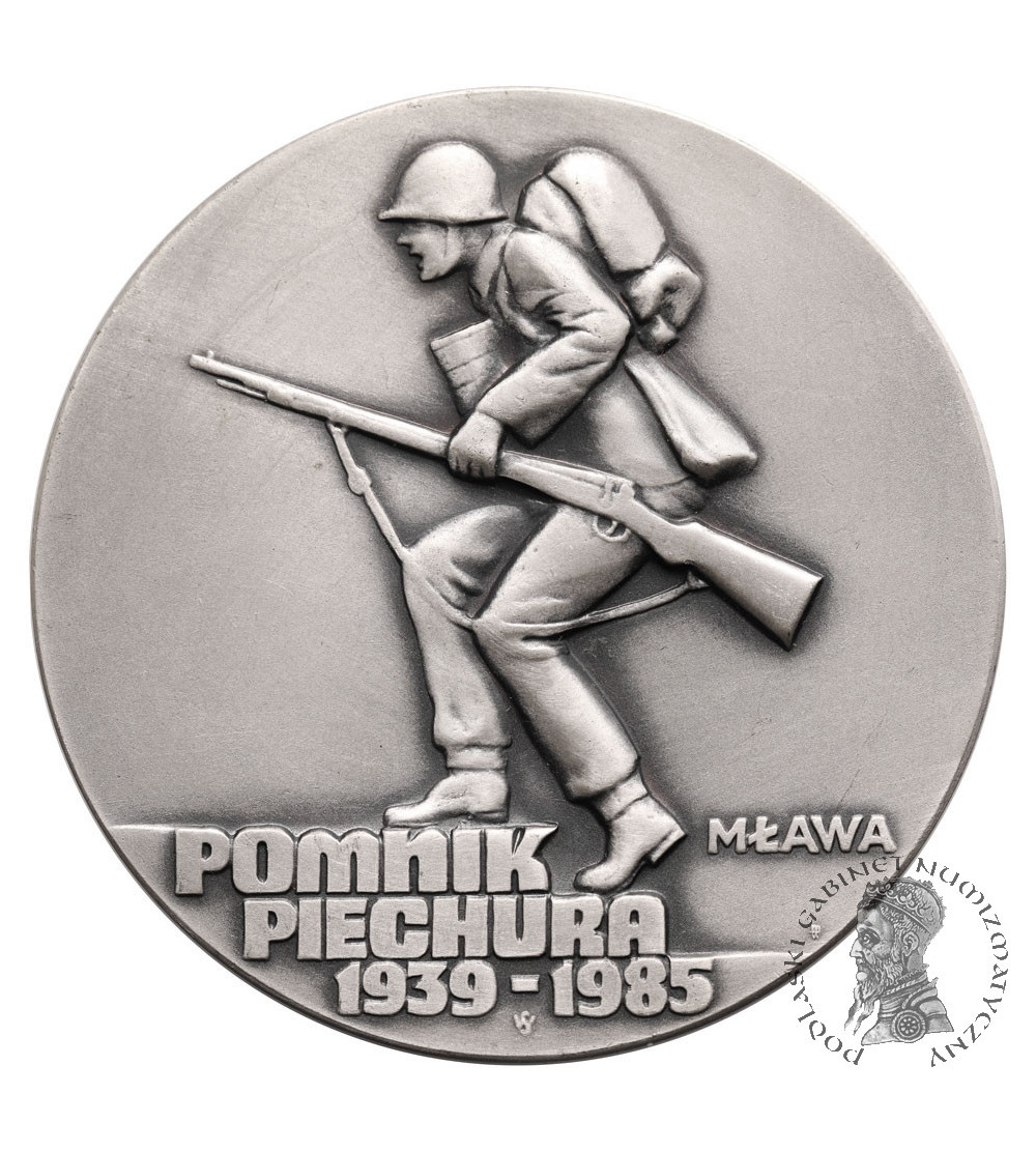 Poland, PRL (1952-1989), Mlawa. Medal 1985, Infantryman's  monument