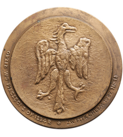 Poland, PRL (1952-1989), Chelm. Medal 1987, Leszek the White 1194-1227