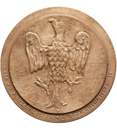 Poland, PRL (1952-1989), Chelm. Medal 1989, Bolesław Wstydliwy 1243-1279