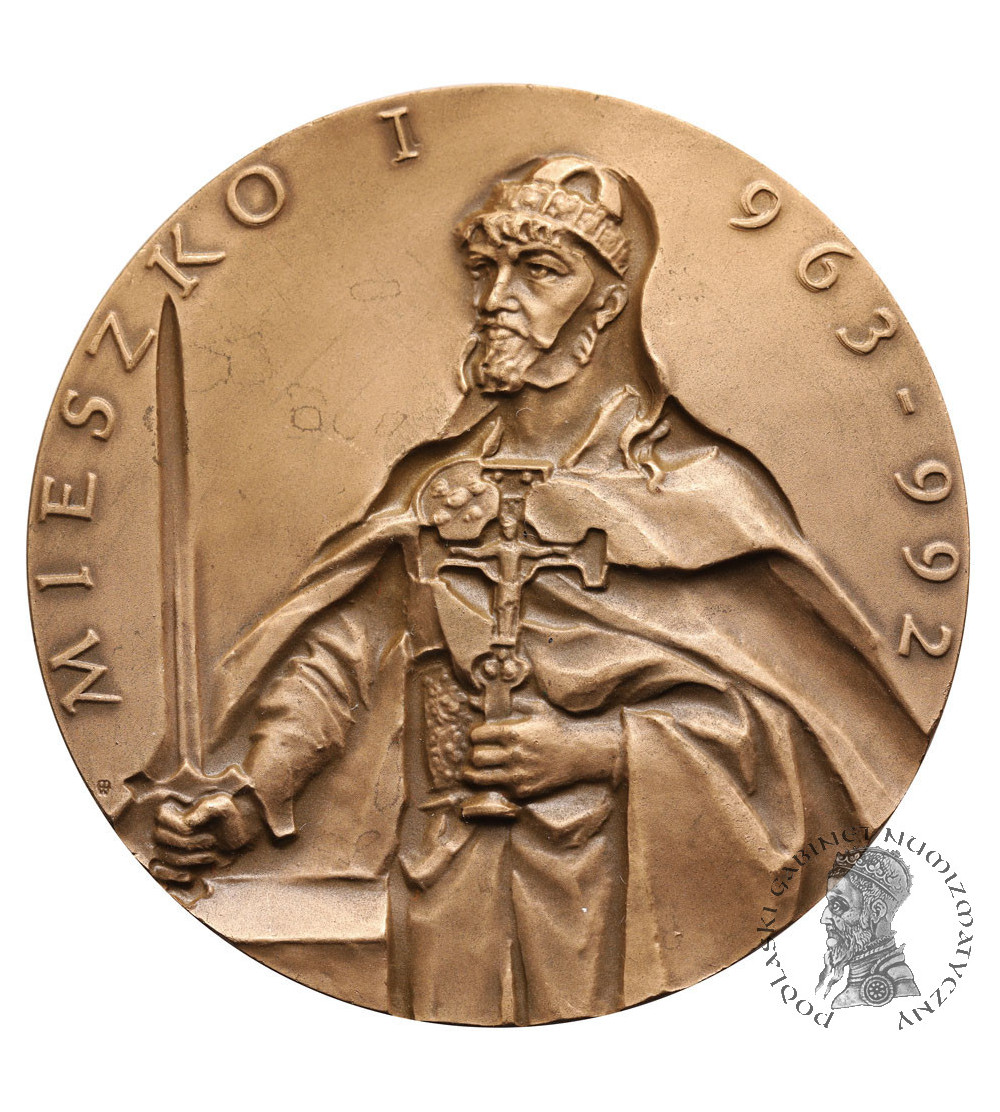 Poland, PRL (1952–1989), Koszalin. Medal 1985, Mieszko I 963-992, Dobrawa 965-977